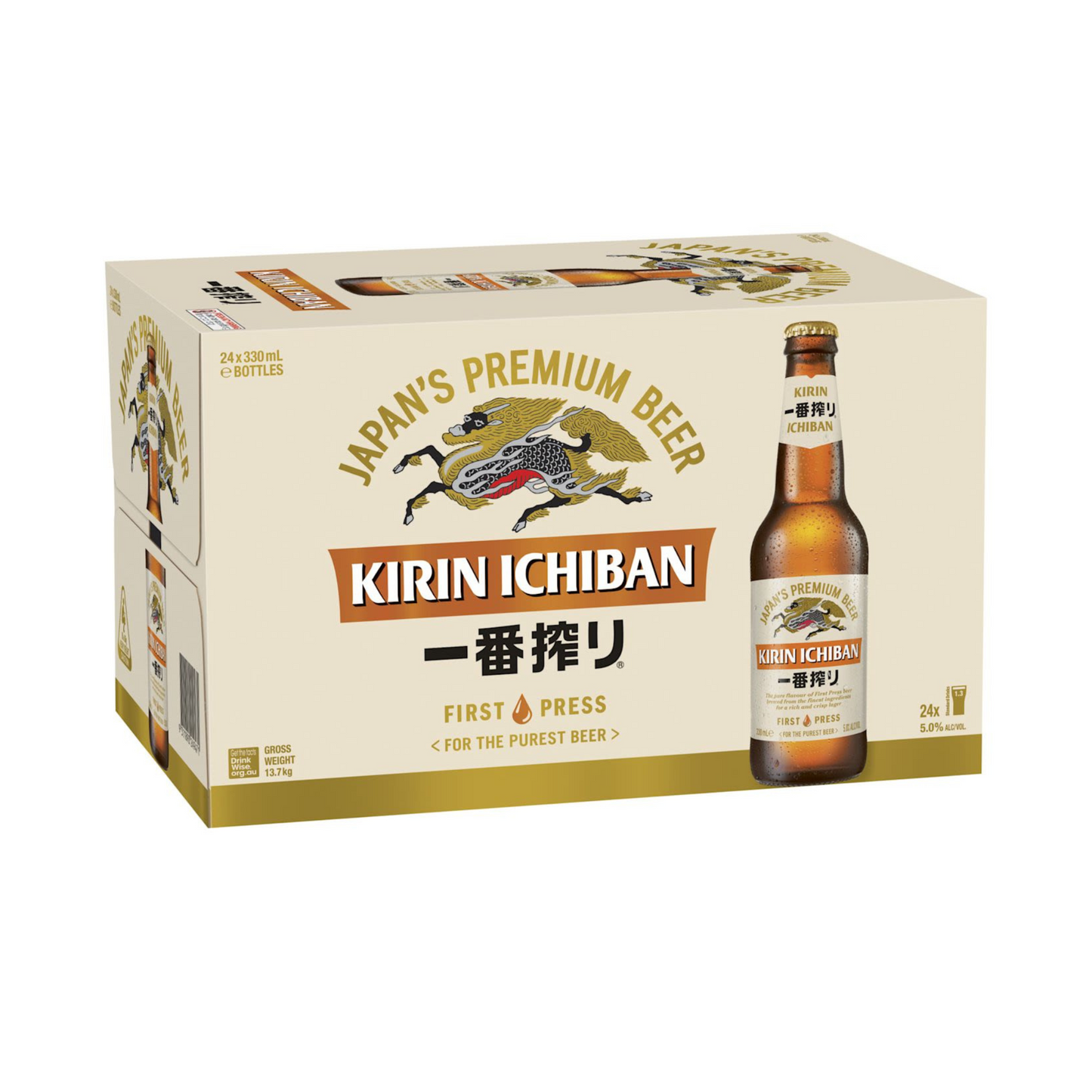 KIRIN ICHIBAN Bier 330 mL (24 Flaschen)