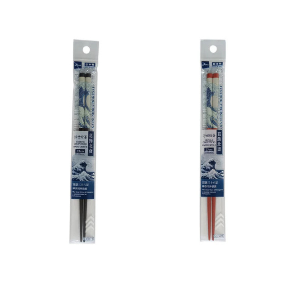 DAISO Ukiyo‑e Chopsticks “The Great Wave off Kanagawa” 23 cm