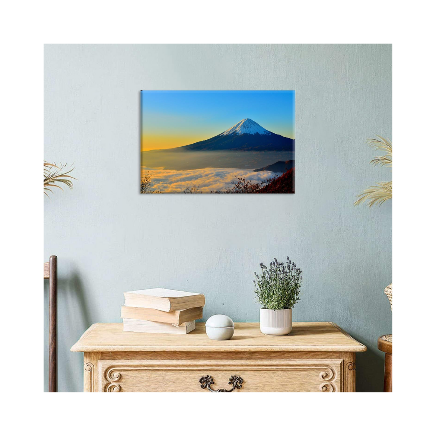 Mt. Fuji Art Panel Baiyun Lake Red Fuji (e.g., 60×40 cm)