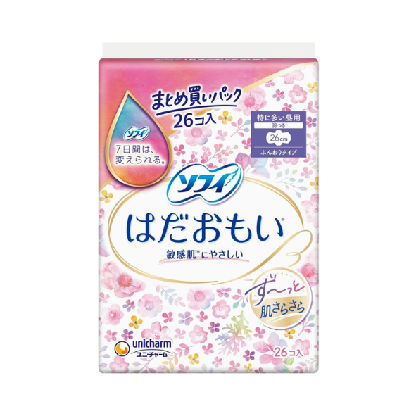 Unicharm Soft Sanitary Napkin For Extra Heavy Days- 26 cm