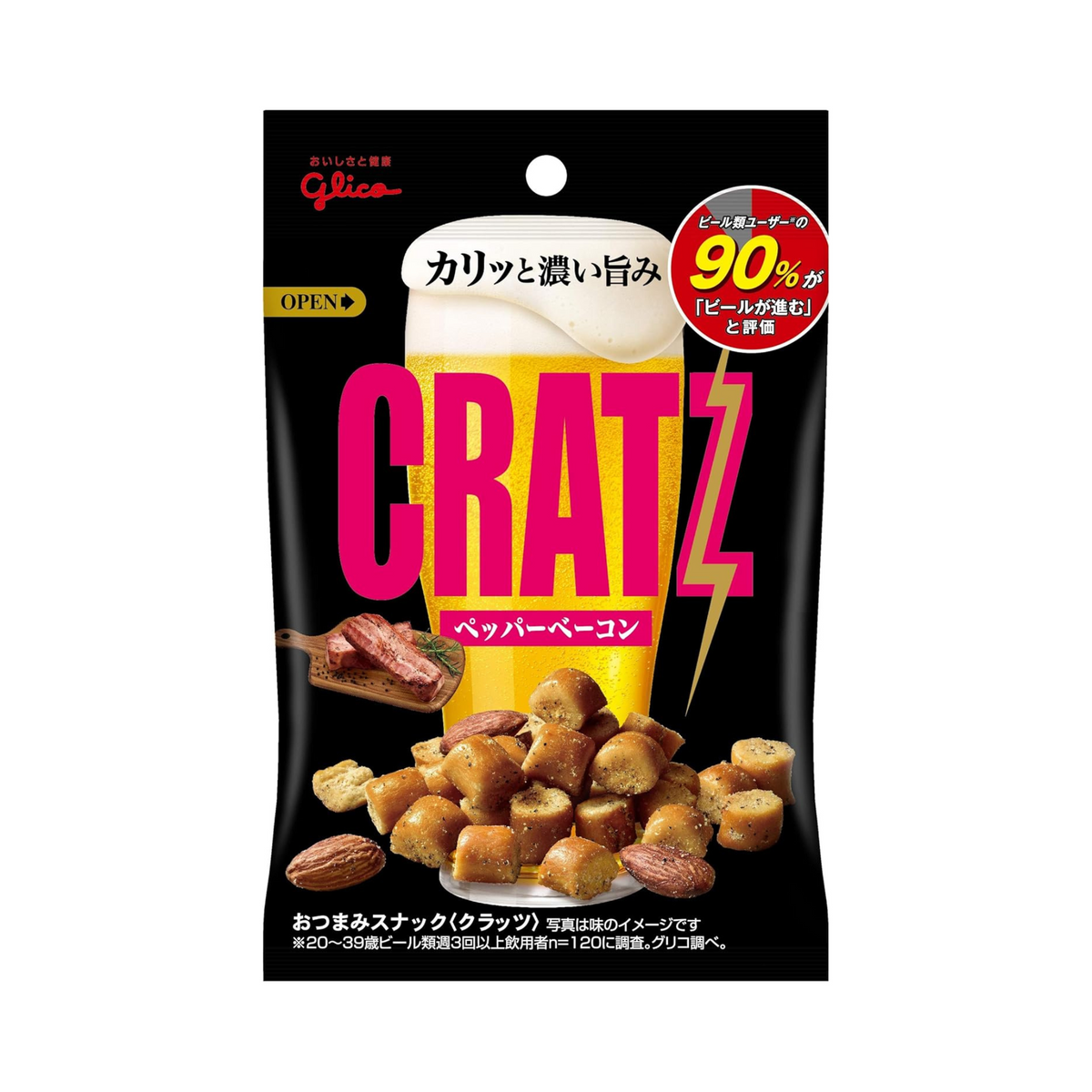 Glico Cratz Bacon au Poivre 42g