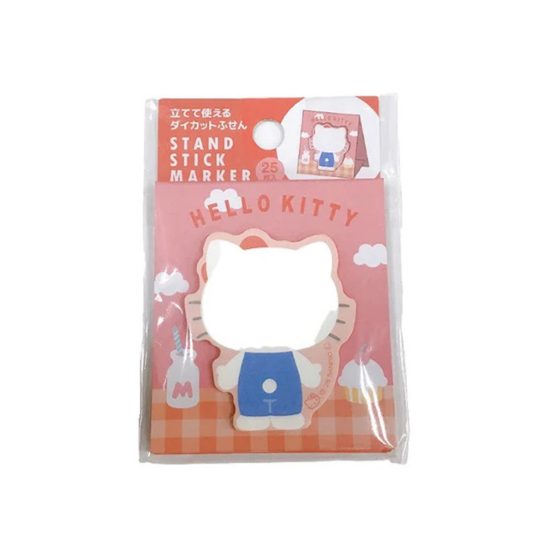 DAISO Stand-Up Die-Cut Sticky Notes Hello Kitty Red