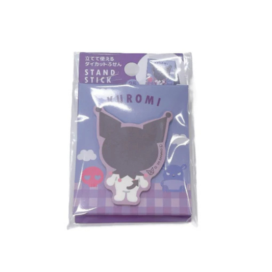 DAISO Stand-Up Die-Cut Sticky Notes Kuromi Purple