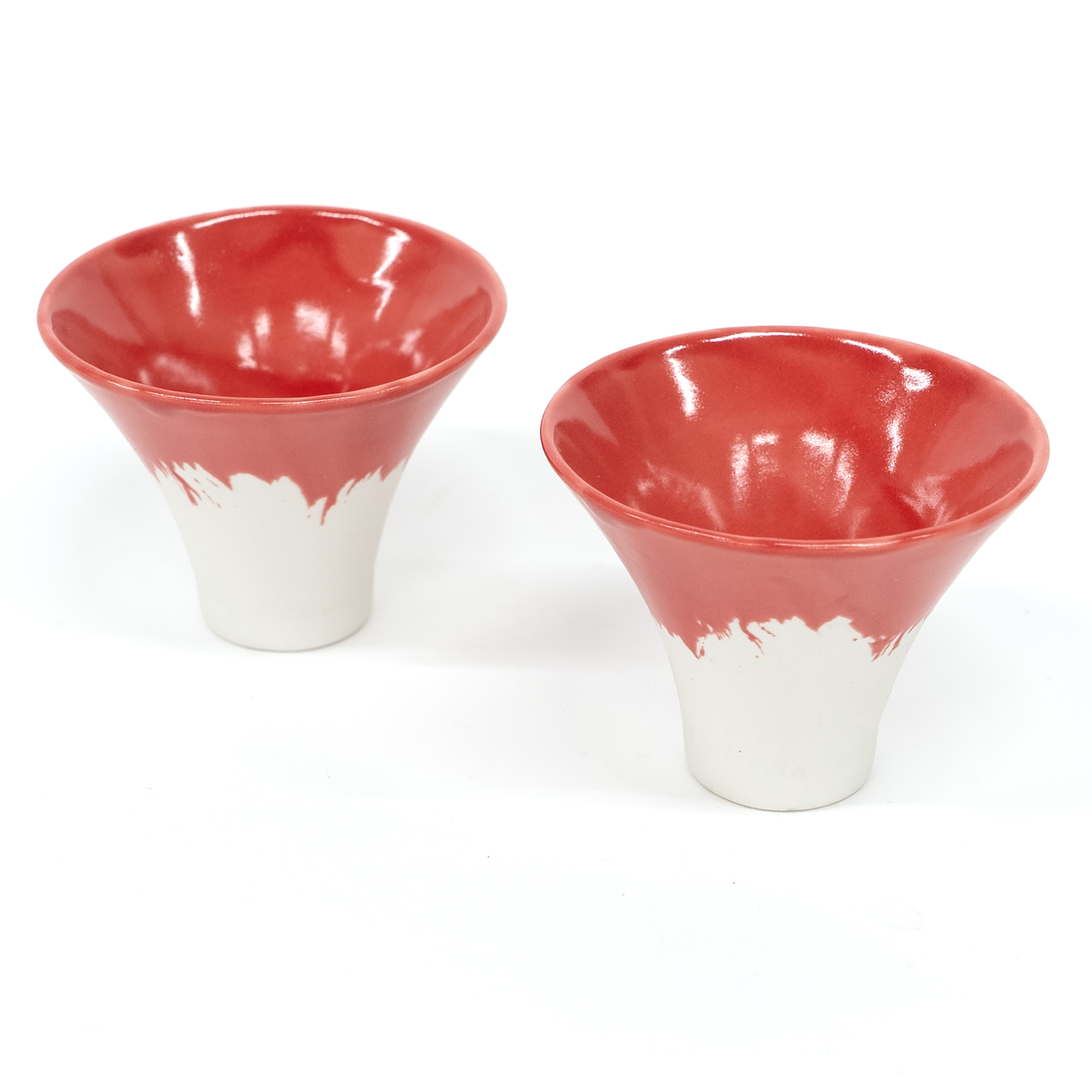 Aka-Fuji (Red Mount Fuji) Ochoko (Sake Cup) 2pcs