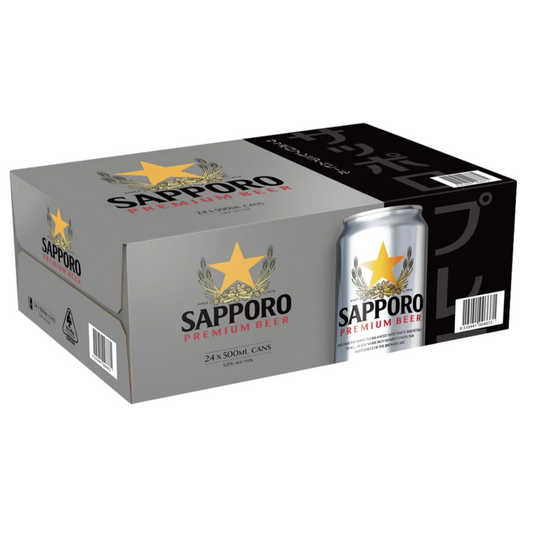 Sapporo Premium Beer 500mL (24 Cans)